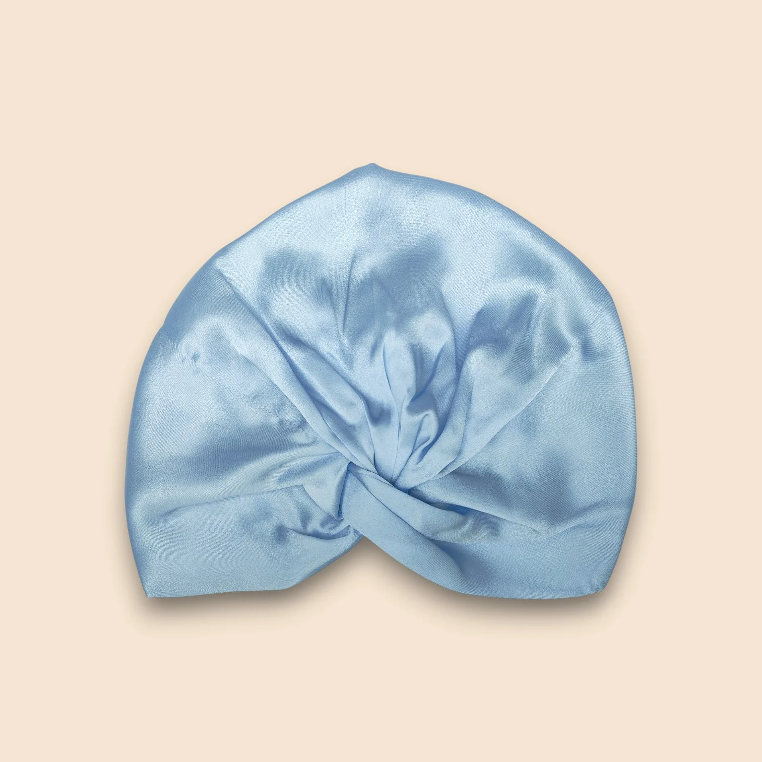 Cuffia da notte in seta di gelso standard – blu notte reale