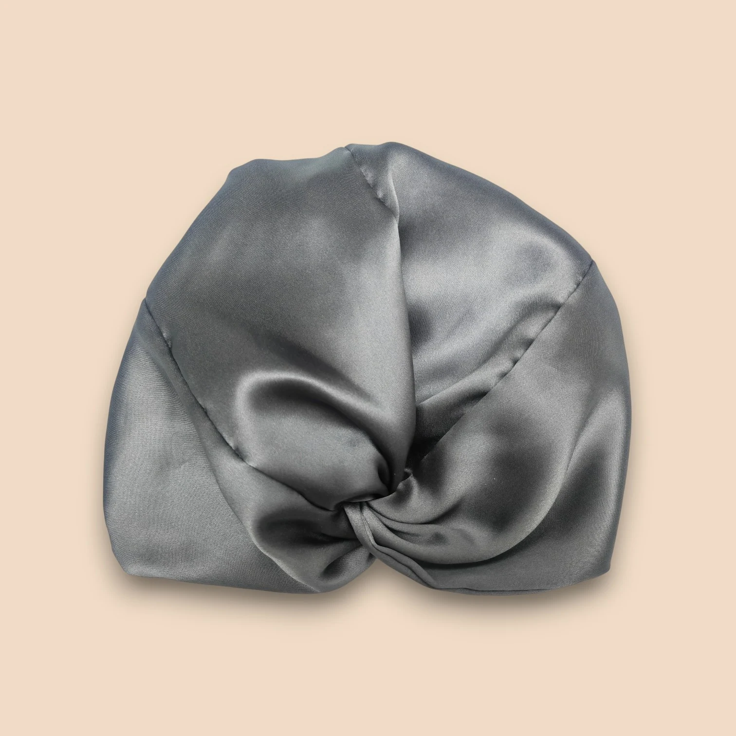 Cuffia da notte in seta di gelso standard – grigio ardesia